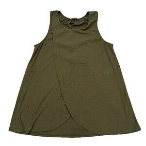 Gilli Women’s Maternity Sleeveless Nursing Top Size Large Olive Green Tank